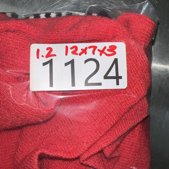 Diane Gilman Large Nautical Red Sweater Blue/white Stripe Inset Long Sleeve - Picture 8 of 8